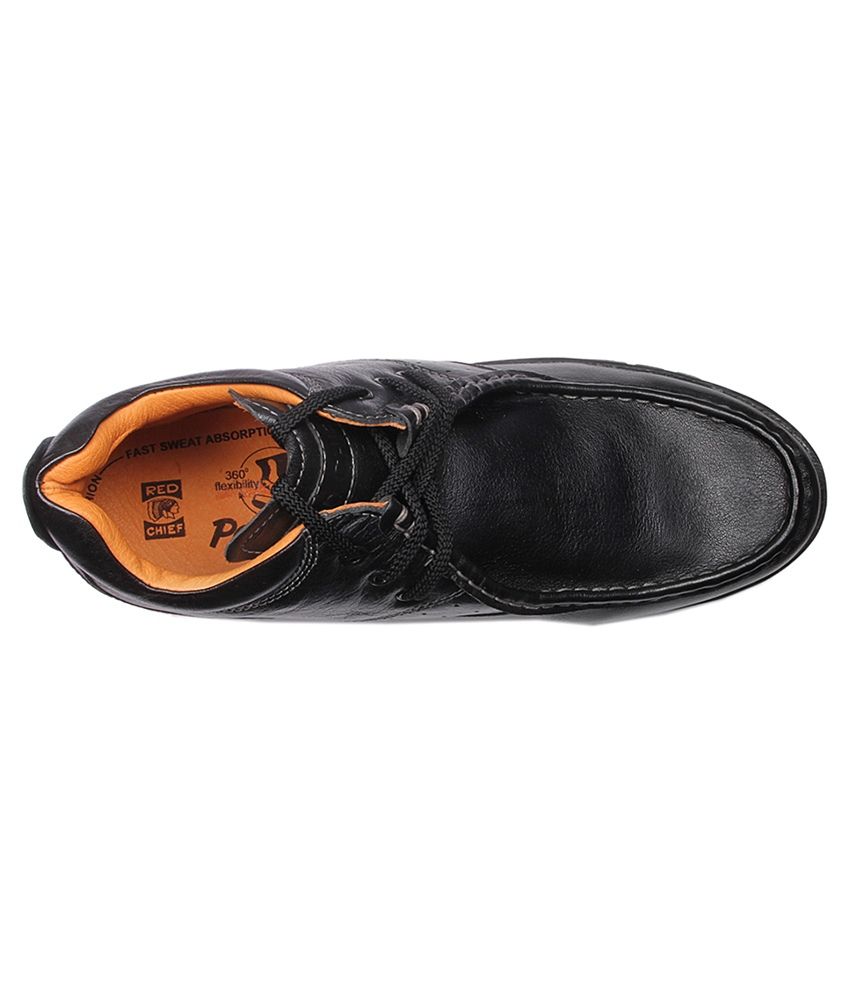 red chief flat sole shoes