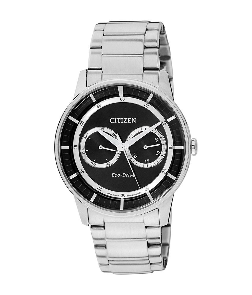 citizen black dial watch