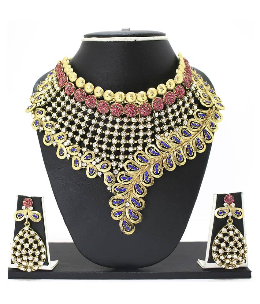 Zaveri Pearls Alloy Necklace Set Buy Zaveri Pearls Alloy Necklace Set