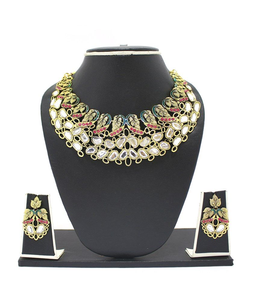 Zaveri Pearls Alloy Necklace Set Buy Zaveri Pearls Alloy Necklace Set