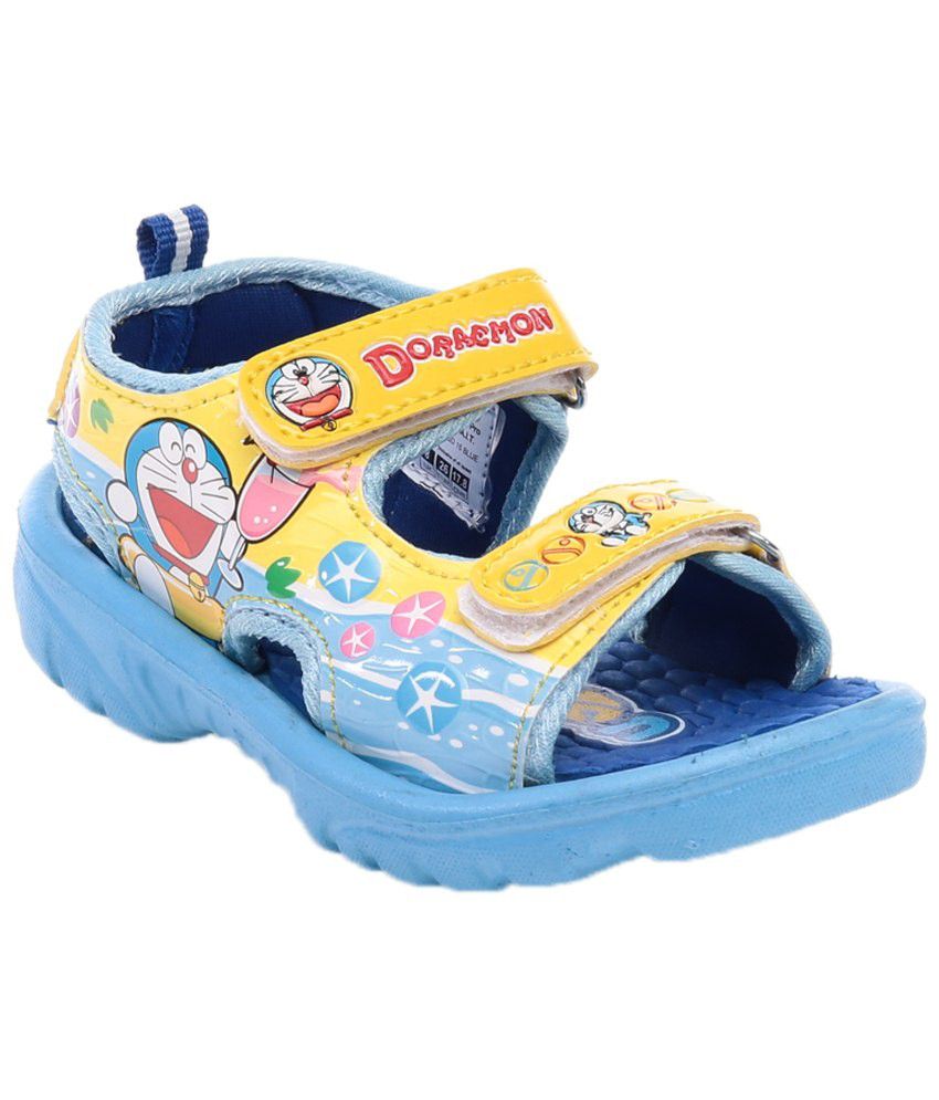  Doraemon  Blue Yellow Sandals  for Girls Price in India 
