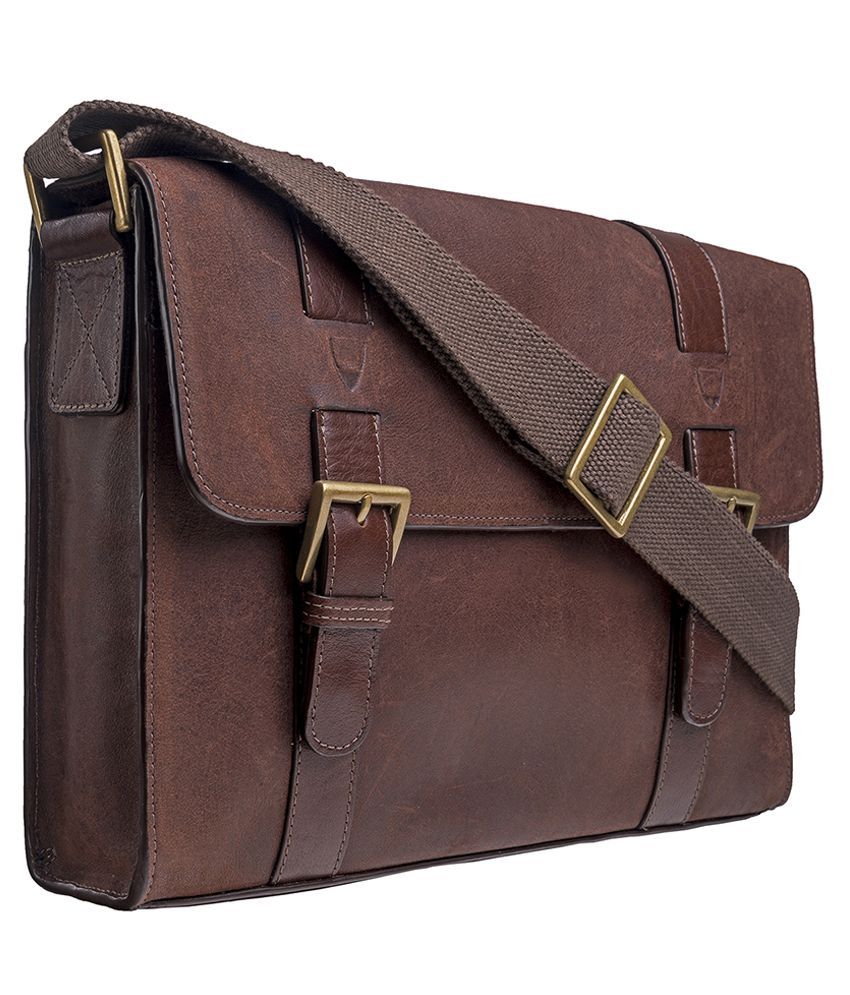 Hidesign Sb Garnet 02 Brown Leather Messenger Bag - Buy Hidesign Sb ...