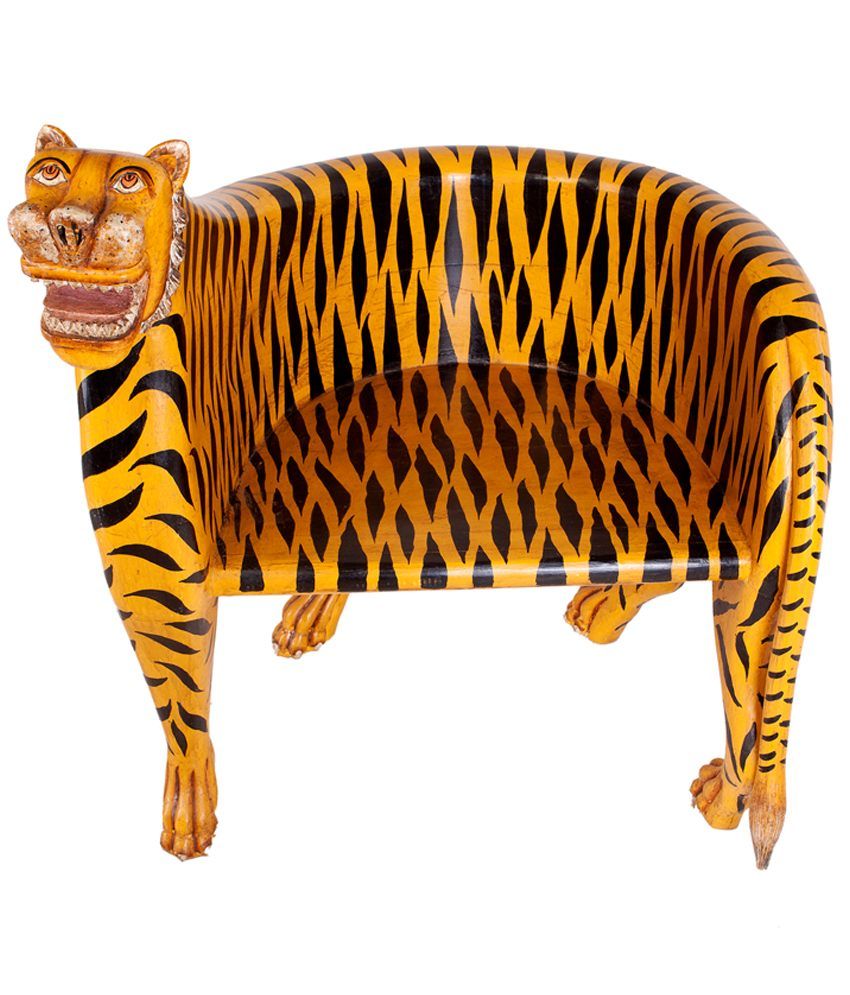 Solid Wood Tiger Chair In Yellow Buy Solid Wood Tiger