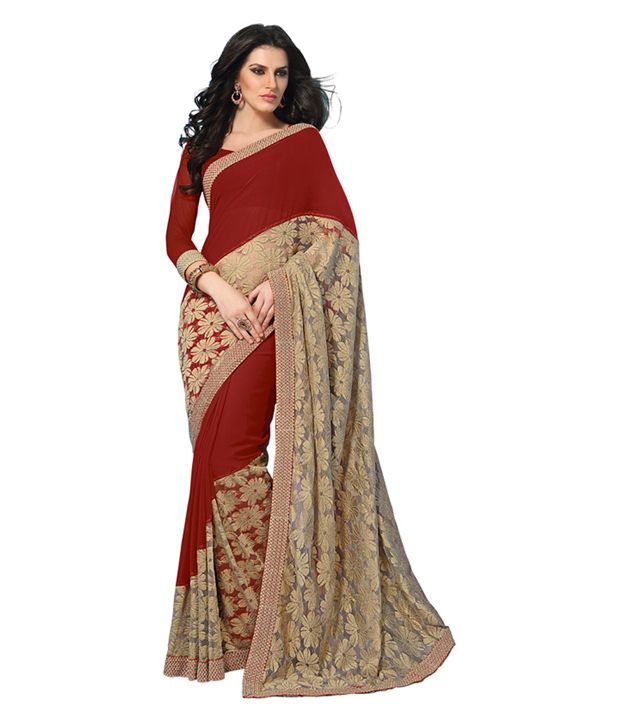 semi saree gown