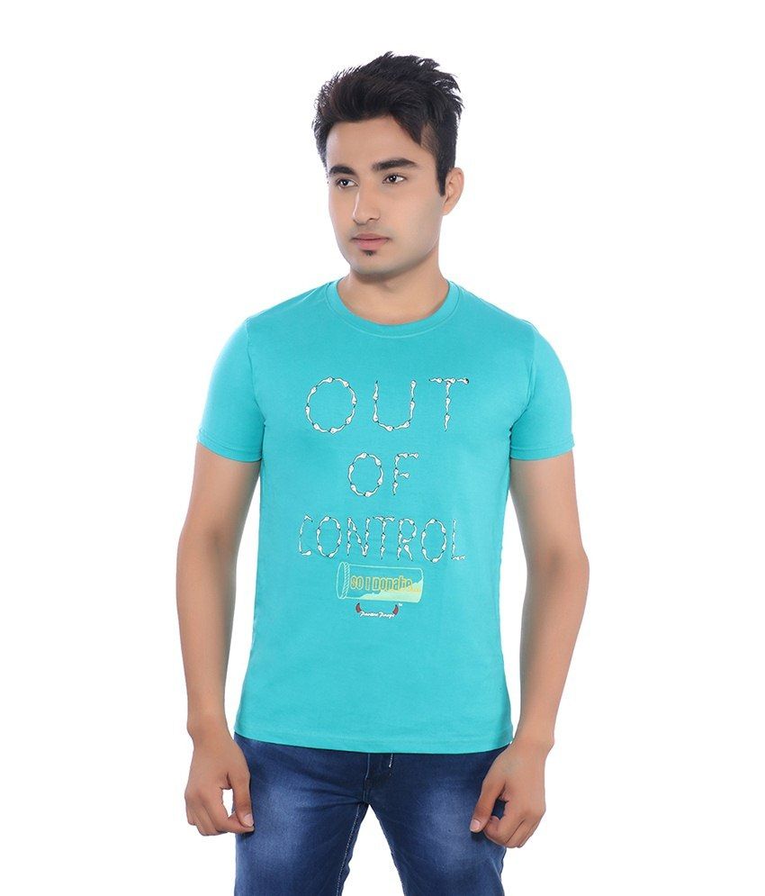 Pavitra Paapi Blue Cotton T Shirt - Buy Pavitra Paapi Blue Cotton T ...