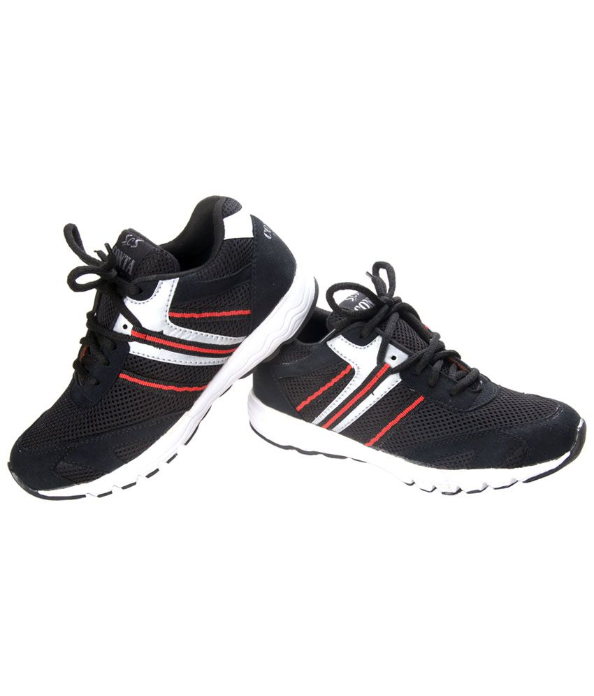 Cns Black Synthetic Leather Sport Shoes Buy Cns Black Synthetic Leather Sport Shoes Online At 3532