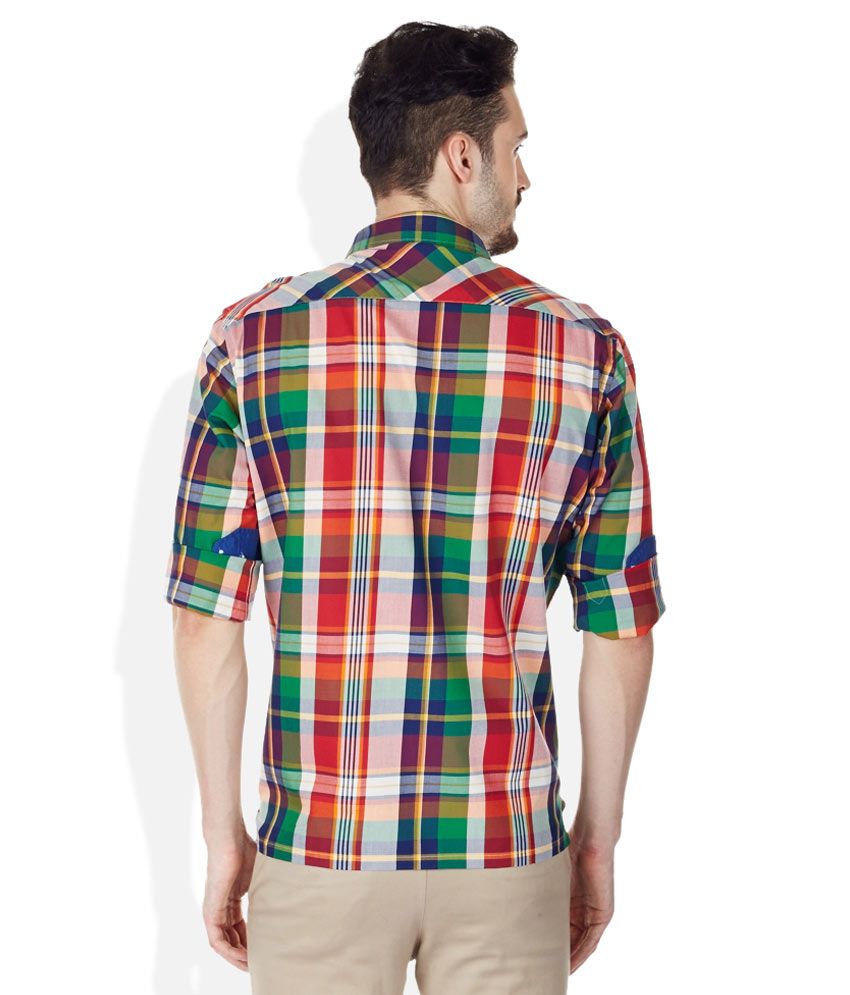 Burnt Umber Red Checks Shirt - Buy Burnt Umber Red Checks Shirt Online ...