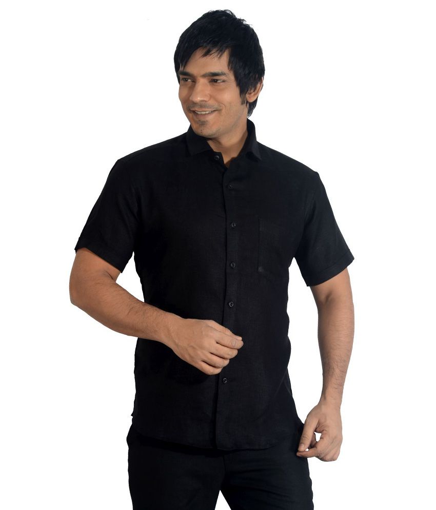 Baaamboos Black Formals Shirt - Buy Baaamboos Black Formals Shirt ...