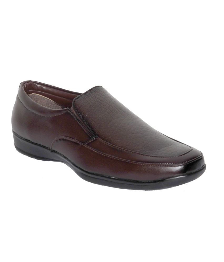 Leeport Brown Synthetic Leather Formal Shoes Price in India- Buy ...