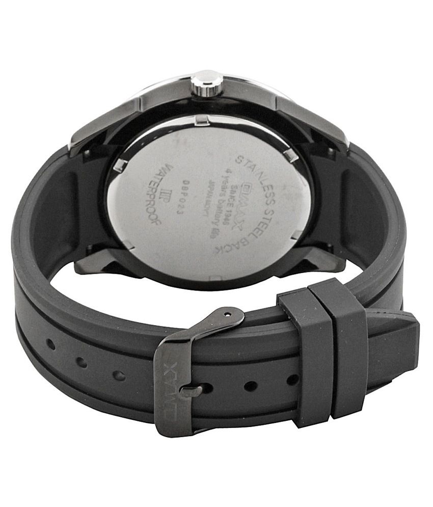 OMAX Analog Black Silicon Casual Quartz Watches - Buy OMAX Analog Black ...