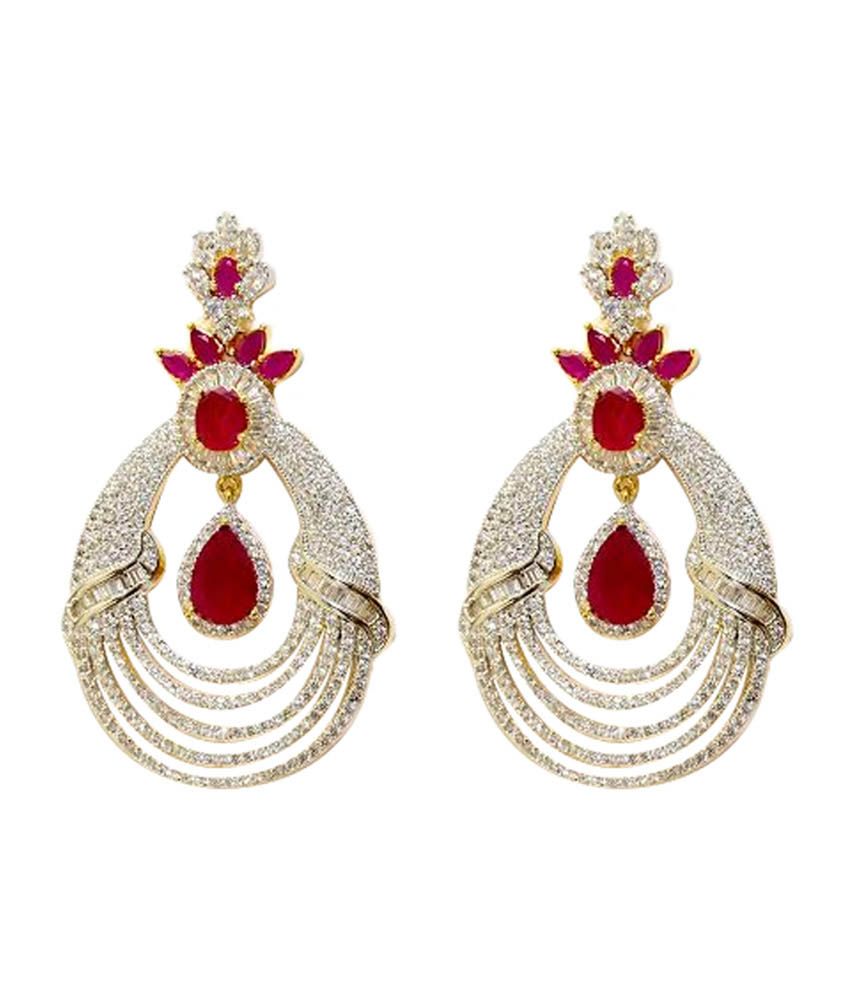 beautiful red earrings