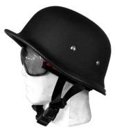 Mas Nxt Matt Black German Cap Helmet