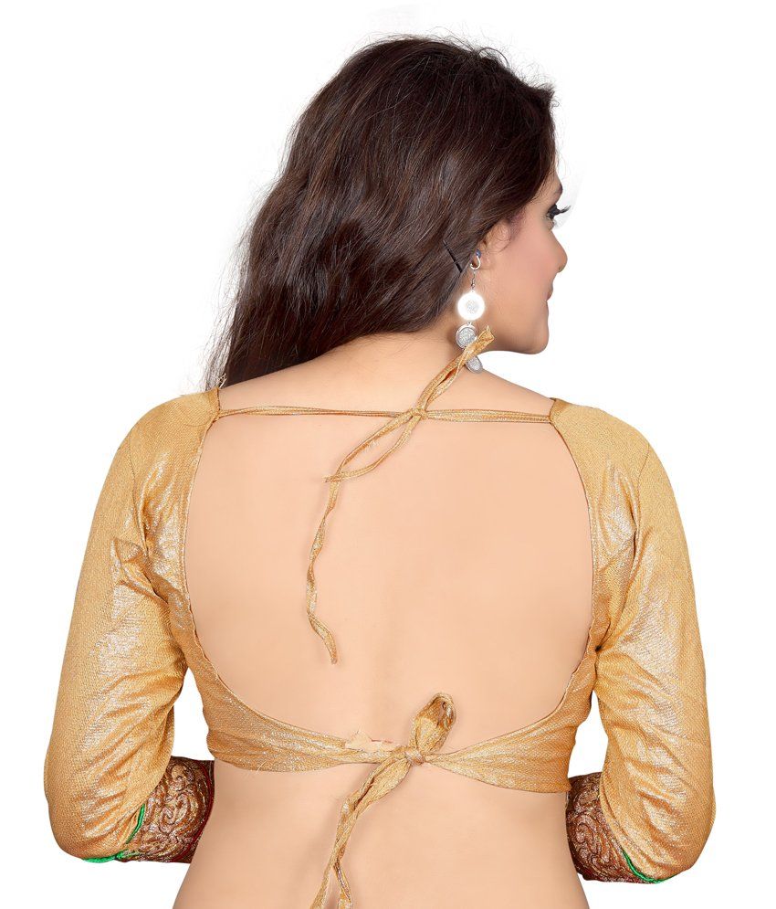 silk gold blouse