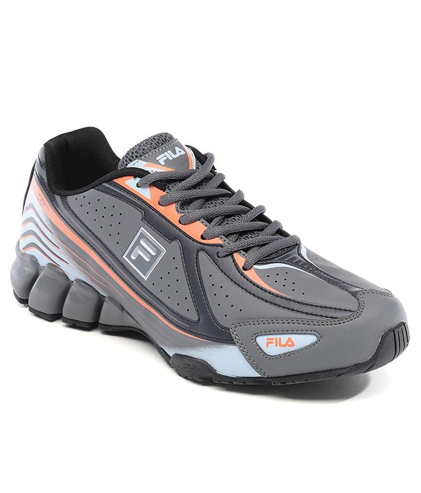 fila grey sports shoes