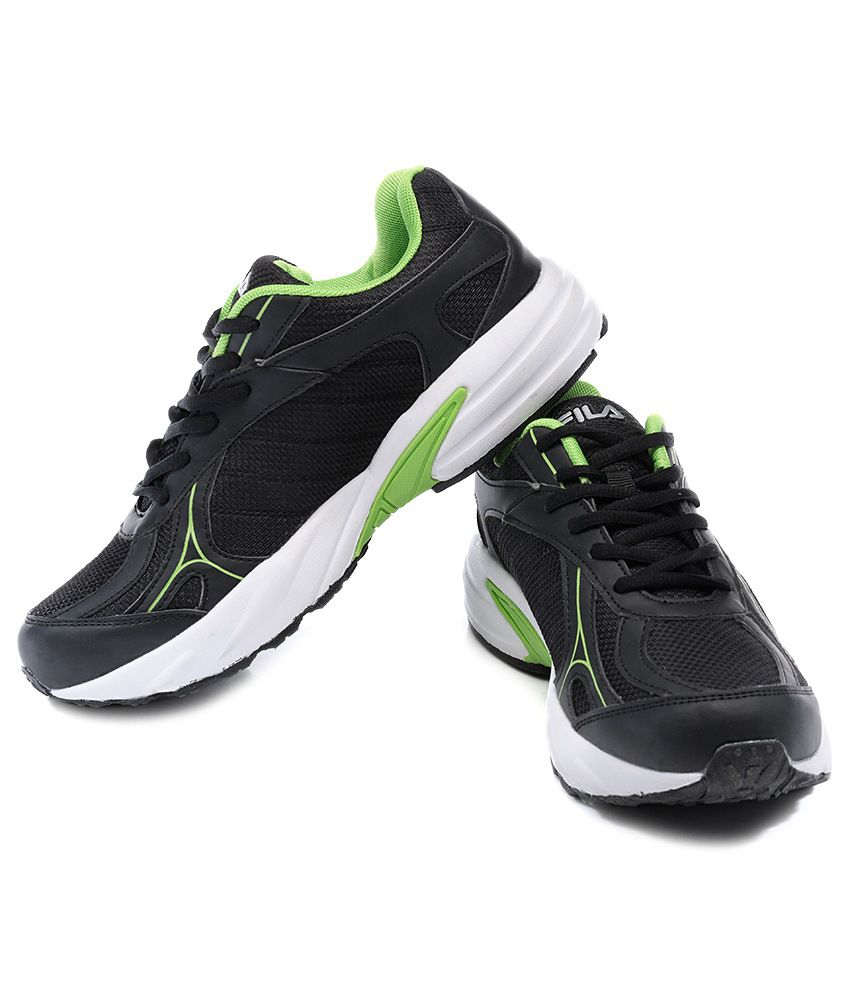 Fila Sprint Black & Green Sports Shoes - Buy Fila Sprint Black & Green ...