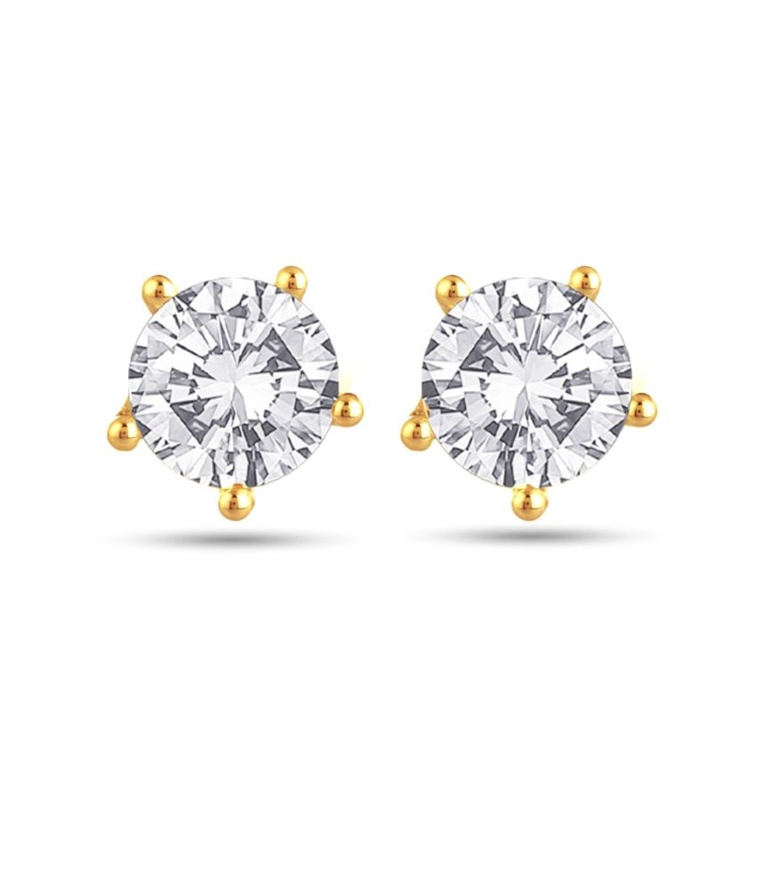 Renaissance Traders Alloy Gold Plated American Diamond Studded Earring ...