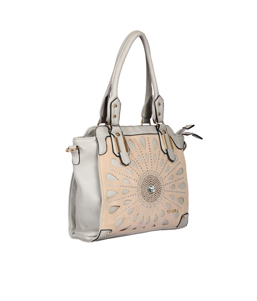 light grey shoulder bag