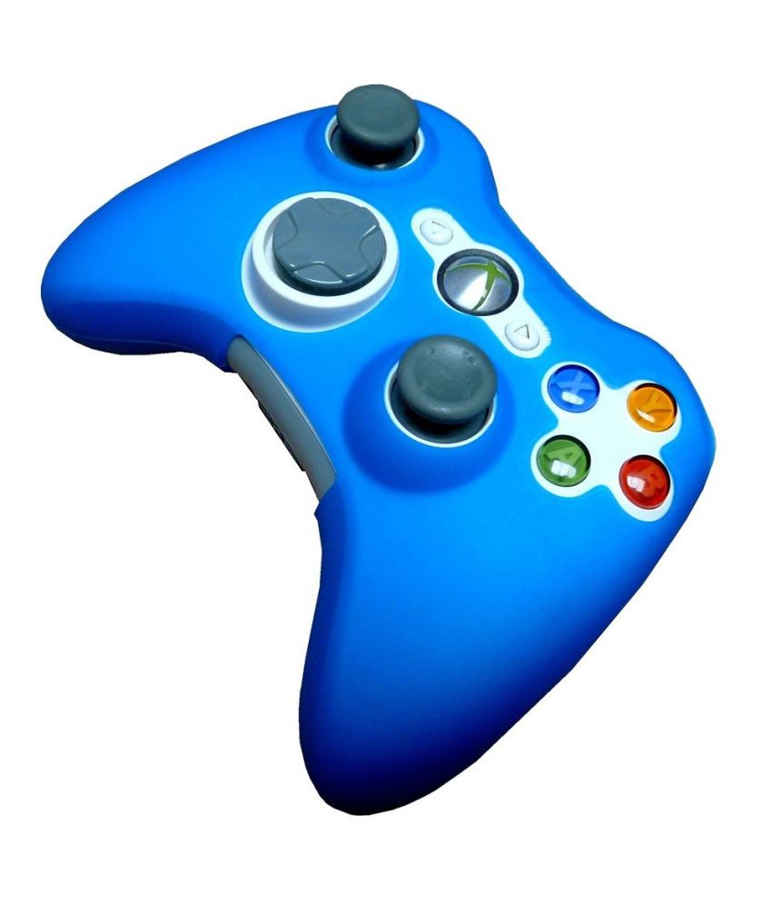 Buy Hytech Plus Xbox 360 Blue Silicone Skin Controller Online at Best ...