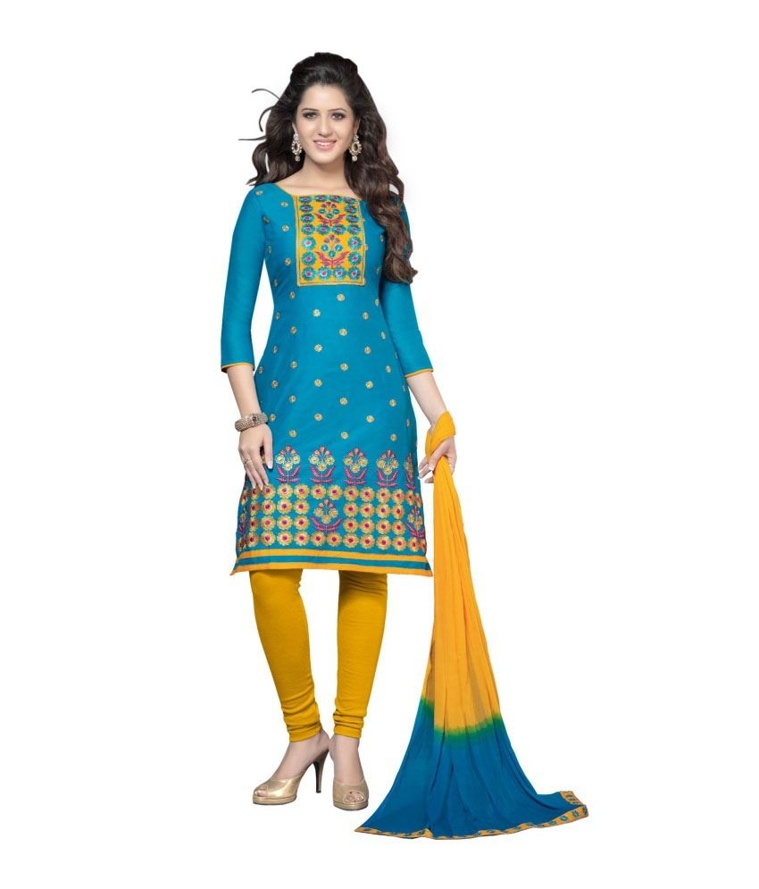 varsha churidar material