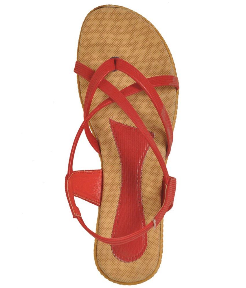 Bare Soles Red Sandals Price in India Buy Bare Soles Red Sandals