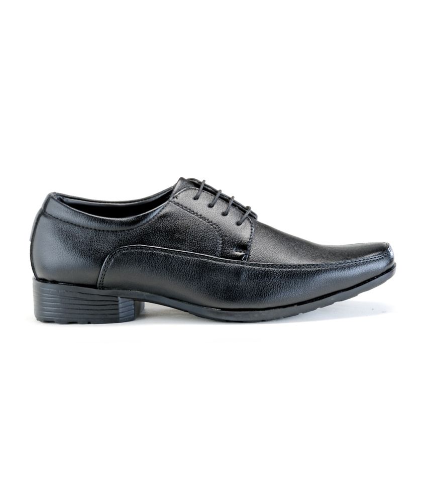 Randier Black Office Wear Formal Shoes Price in India- Buy Randier ...