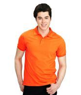 Inkdice Classic Royal Orange Cotton Blend Polo T-shirt