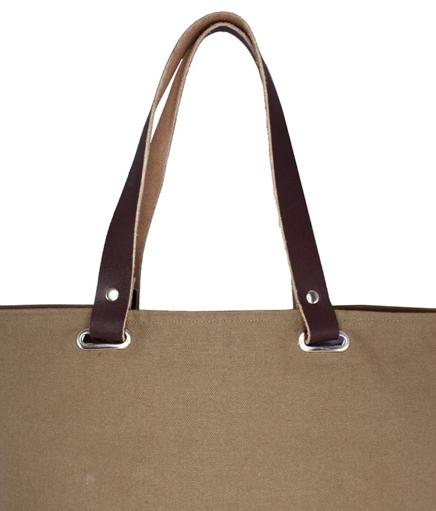 little brown tote bag