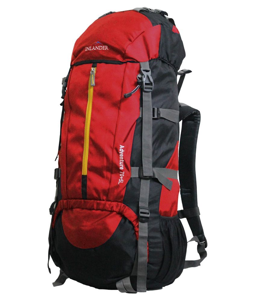 Inlander Red Polyester Hiking Backpack - Buy Inlander Red Polyester