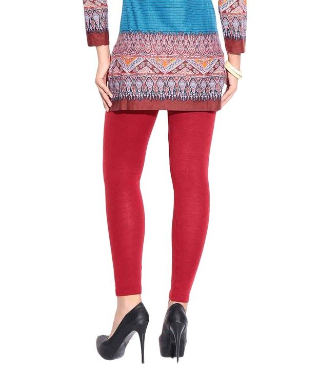 maroon plus size leggings