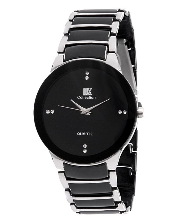     			Iik Collection Black Analog Round Casual Watch