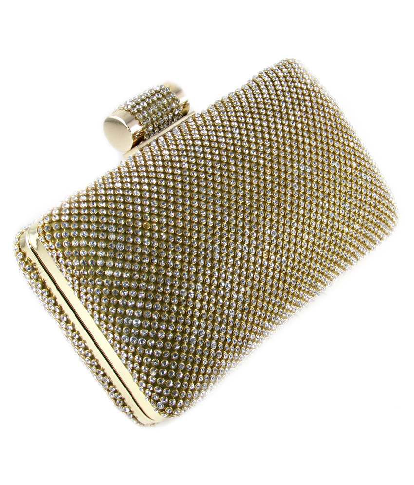 Buy Dolls N Queens Golden Clutch at Best Prices in India - Snapdeal