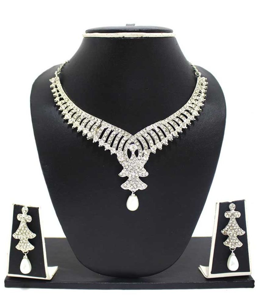 Zaveri Pearls Alloy Necklace Set Buy Zaveri Pearls Alloy Necklace Set