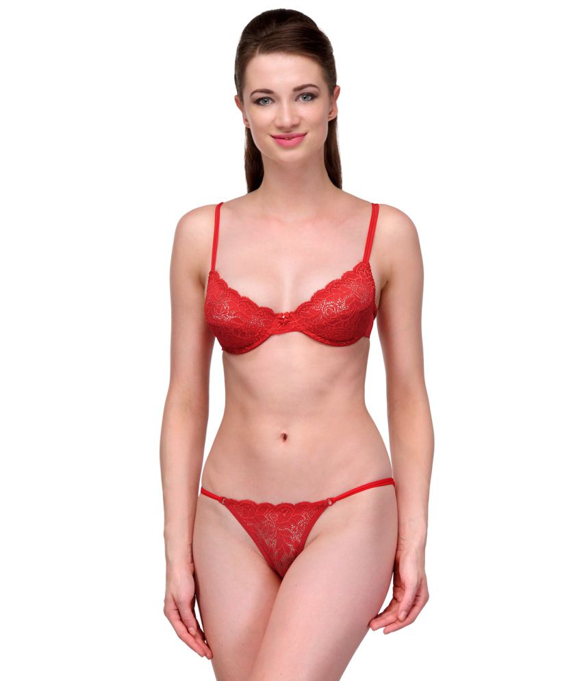 Buy Urbaano Pink Bra Panty Sets Online At Best Prices In India Snapdeal