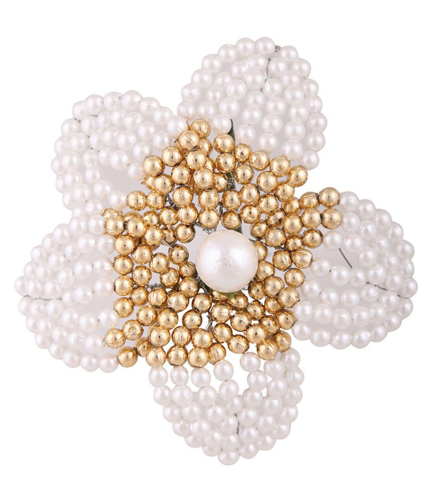 RG White Hair Brooch: Buy Online at Low Price in India - Snapdeal