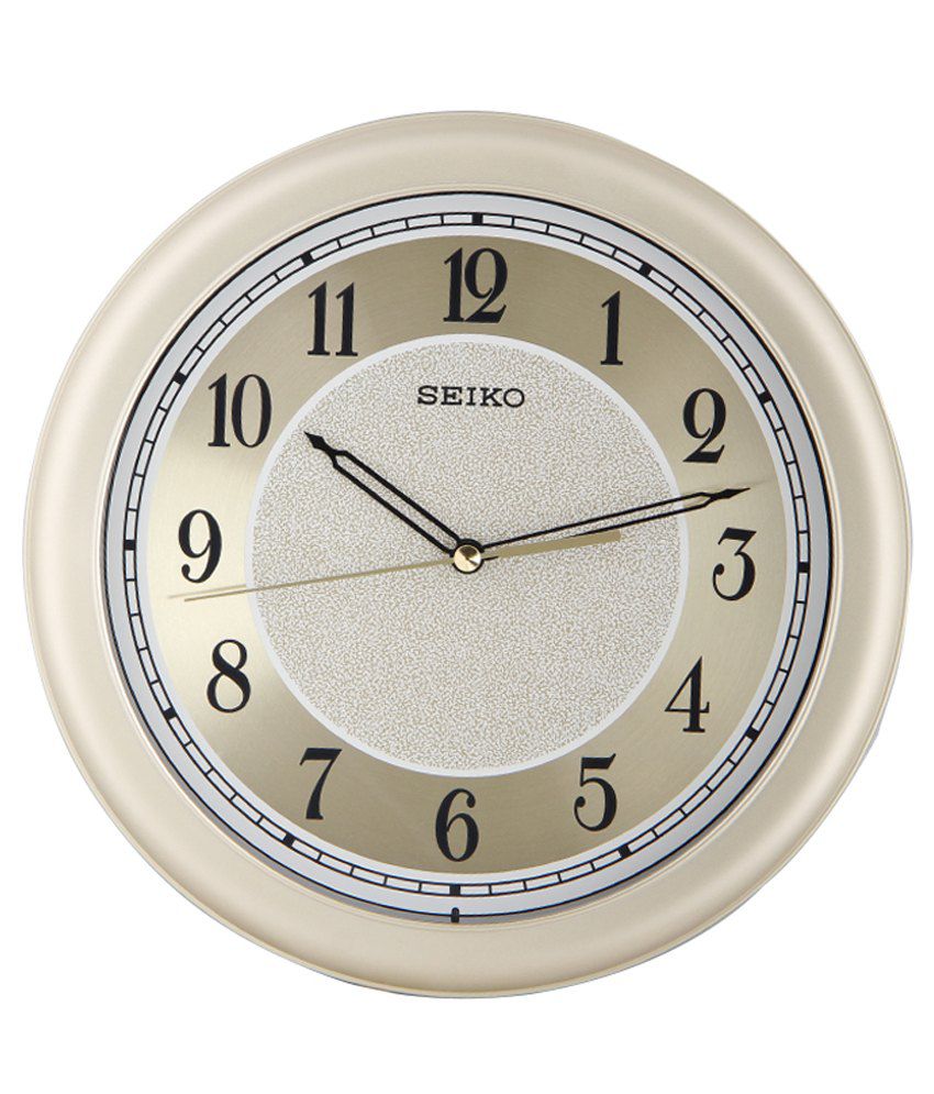 Seiko Wall Clock Golden: Buy Seiko Wall Clock Golden at Best Price in India  on Snapdeal