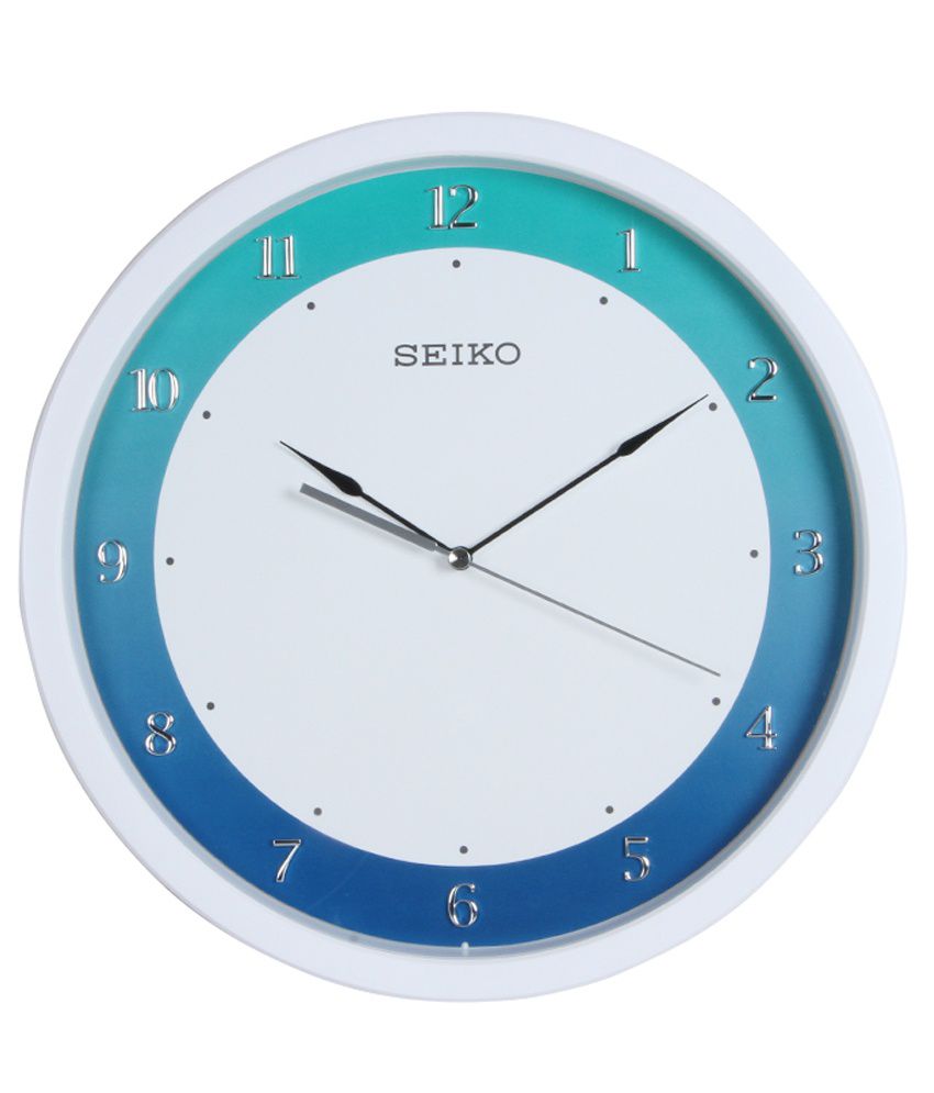 Seiko Wall Clock White & Blue: Buy Seiko Wall Clock White & Blue at Best  Price in India on Snapdeal