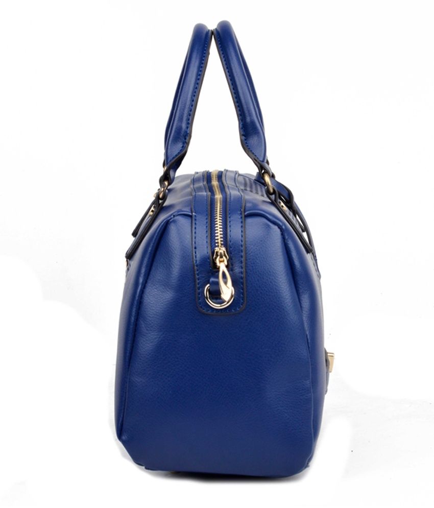 Diana Korr Navy Faux Leather Shoulder Bag Buy Diana Korr Navy Faux