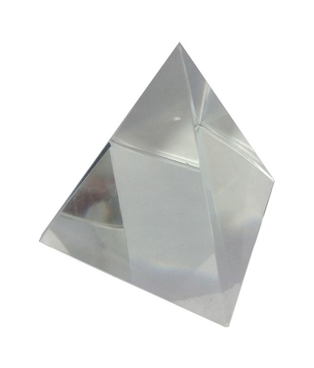     			Religious Kart White Crystal Clear Vastu Crystal Pyramid