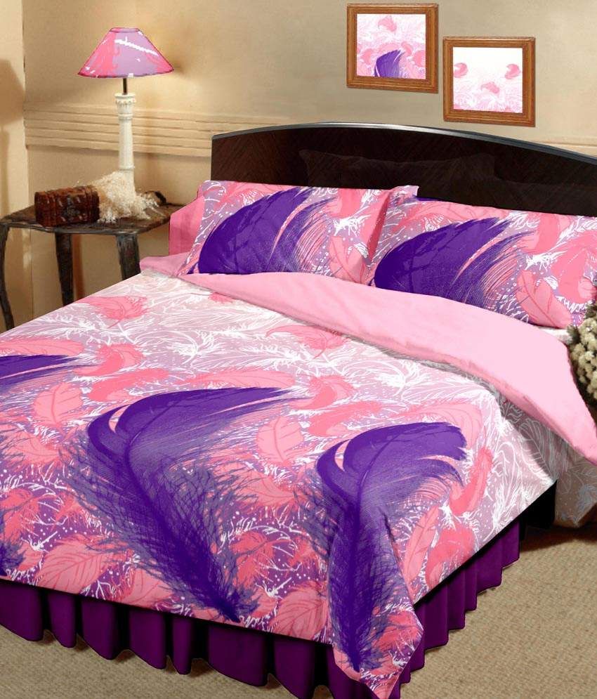 Raymond Home Pink Abstract Design Double Bed Quilt Buy Raymond Home Pink Abstract Design