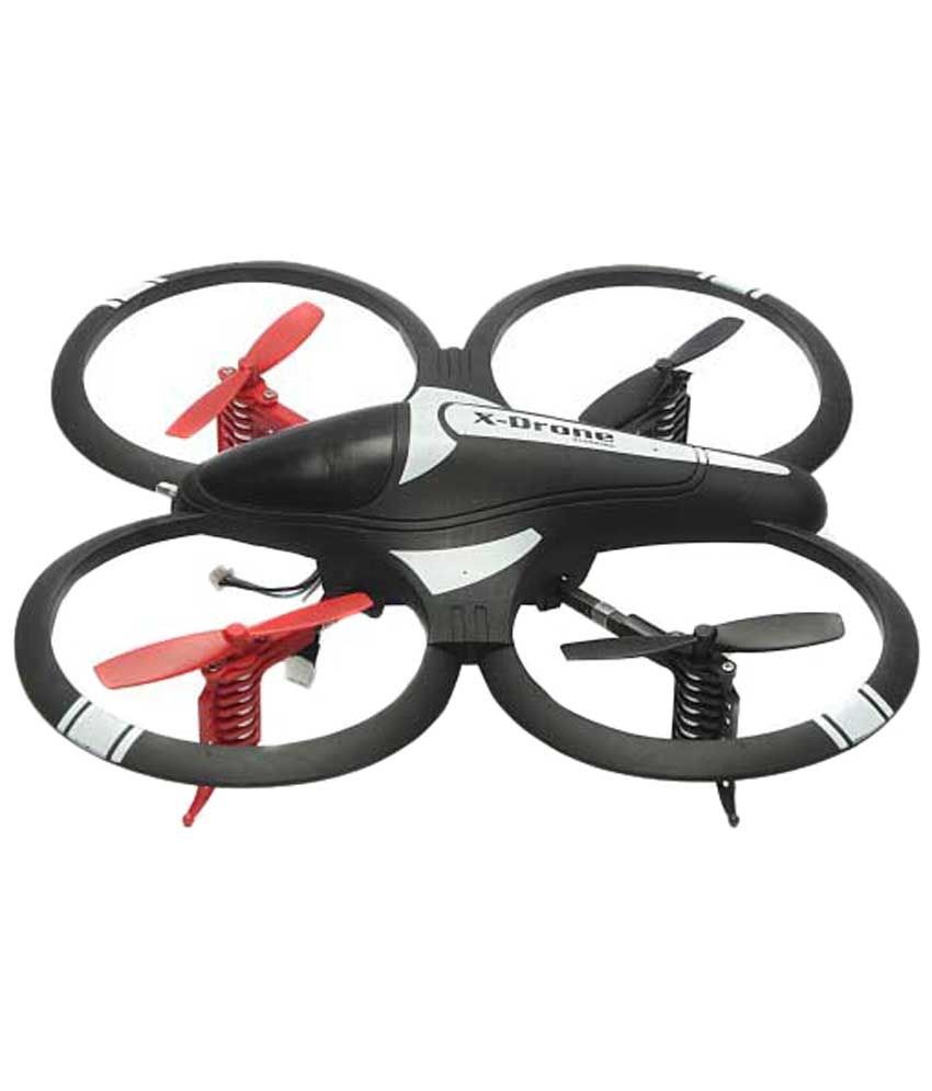 red and black drone