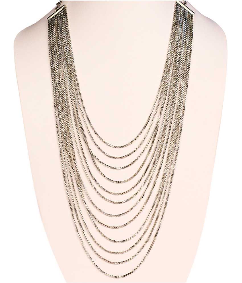 Shopping Hutz Silver Fashion Designer Necklace Buy Shopping Hutz