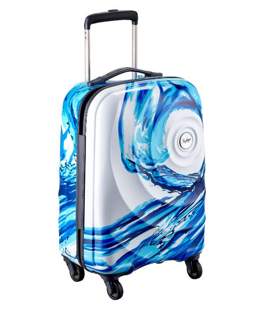 sky blue travel bag