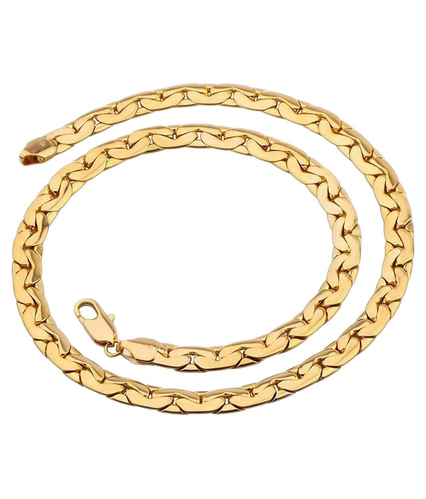 24carat Gold Gold and Rodium Coated Chain: Buy 24carat Gold Gold and ...