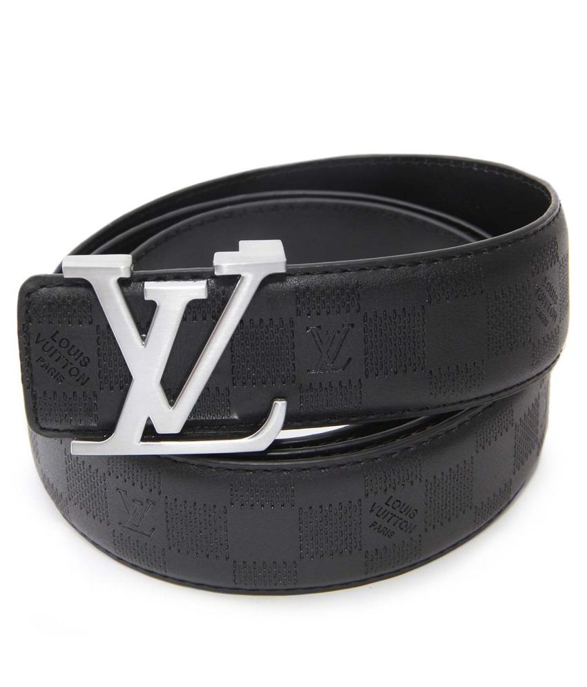 Lv Black Leather Casual Belt For Men: Buy Online at Low Price in India - Snapdeal