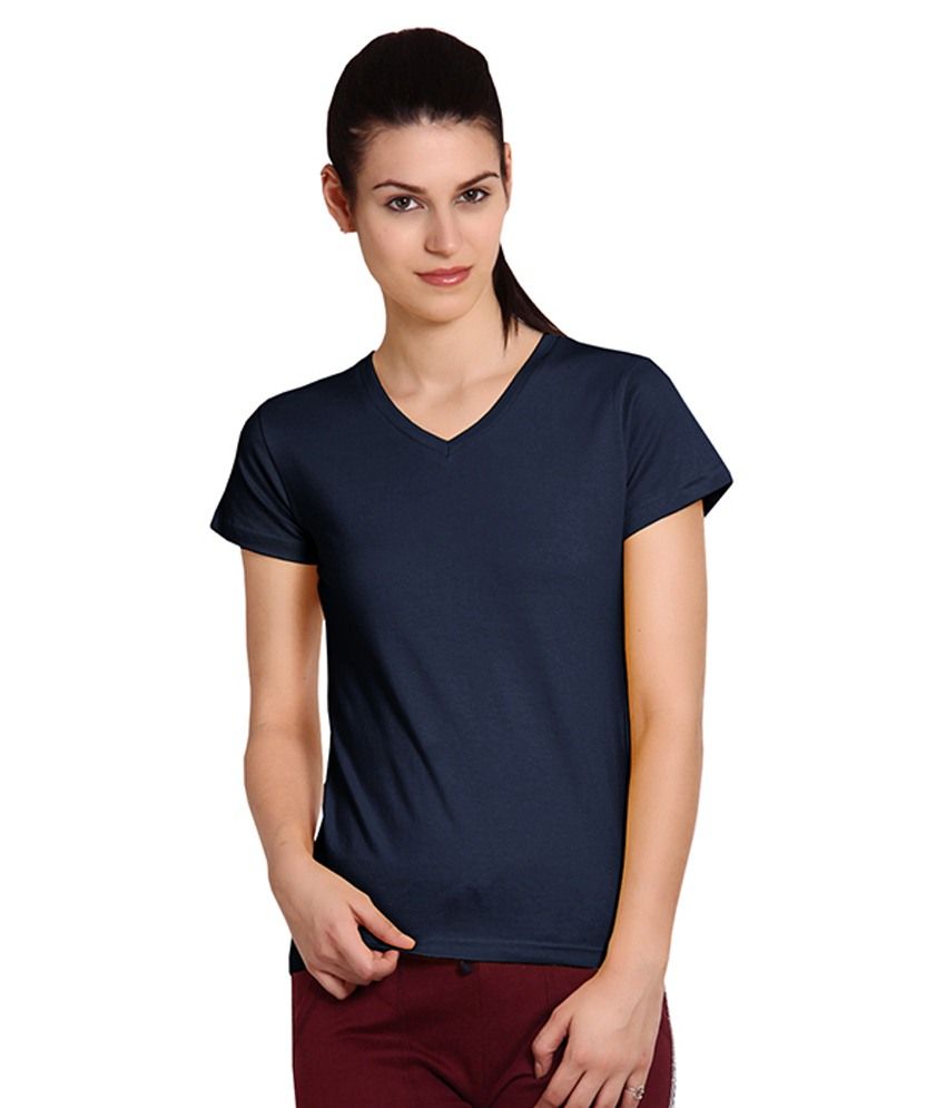 navy cotton top womens
