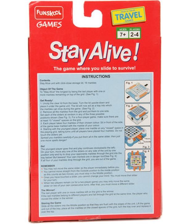 Funskool Travel Stay Alive Domestic Board Game Buy Funskool Travel