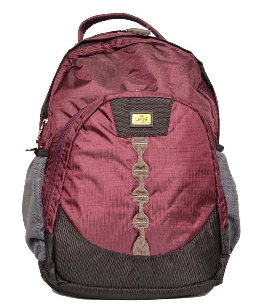 Liviya Red Laptop Compatibility Backpack For Men Buy Liviya Red