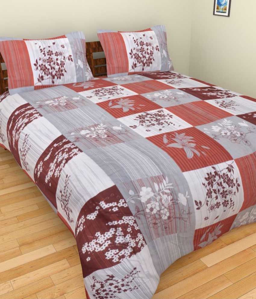 Bsb Trendz Polycotton Bed Sheets With Pillow Covers (Pack Of 3) - Buy Bsb Trendz Polycotton Bed