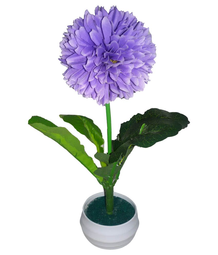 V Creations Purple Flower Ball Artificial Bonsai with Pot: Buy V Creations Purple Flower Ball 