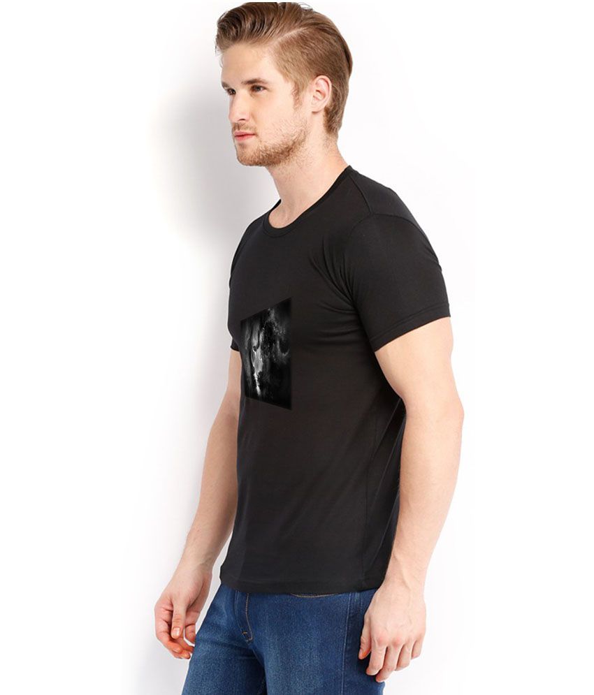Trendster Black Cotton T - Shirt - Buy Trendster Black Cotton T - Shirt ...